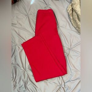 bright red work pants